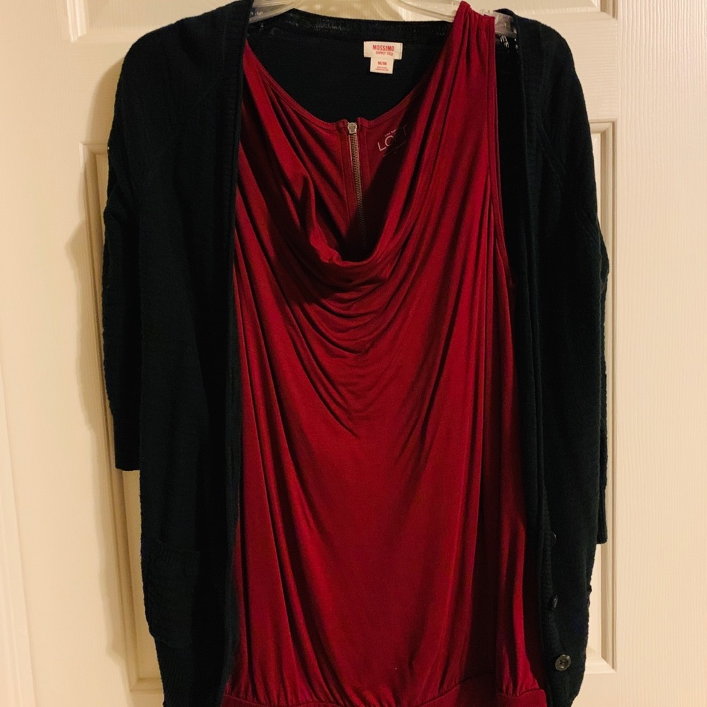 Cowl neck tank top